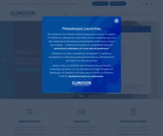 Clinoson.com.br(Exames e Diagnóstico por Imagem em Porto Alegre) Screenshot