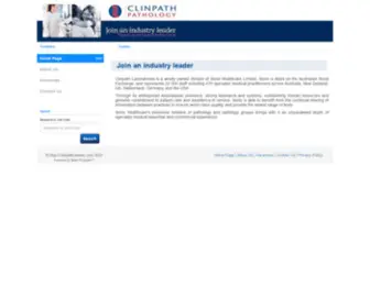 Clinpathcareers.com(Clinpath Laboratories) Screenshot