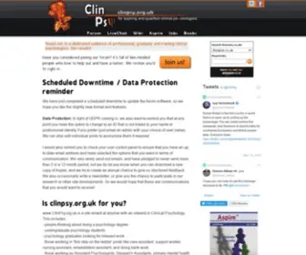 Clinpsy.org.uk(Where minds meet) Screenshot