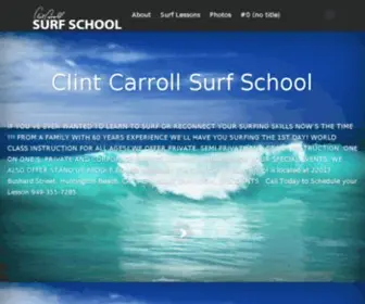 Clintcarrollsurf.com(Surfing Lessons) Screenshot