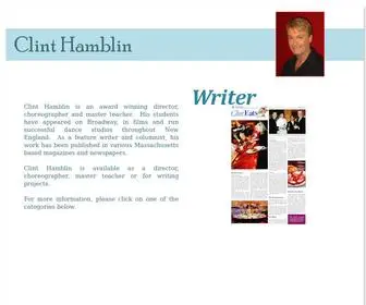 Clinthamblin.com(Clint Hamblin Biography) Screenshot