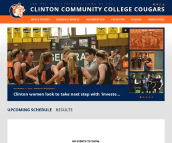 Clintoncougarsathletics.com(Clinton Community College) Screenshot