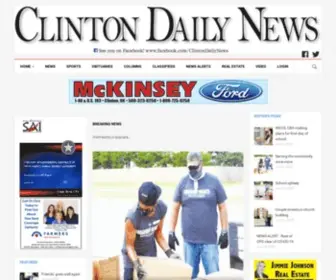 Clintondailynews.com(Clinton Daily News) Screenshot