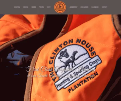 Clintonhouse.com(First Class Corporate Hunting at our South Carolina Hunting Preserve) Screenshot