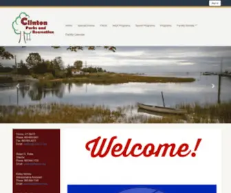 Clintonparkrec.com(Clinton Parks and Recreation) Screenshot