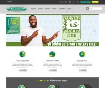 Clintonpremier.com(Premier Home Furnishings Lease Furniture) Screenshot