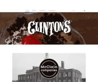 Clintonssodafountain.com(Clinton's Soda Fountain) Screenshot