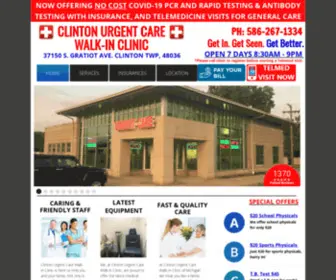 Clintonurgentcare.com(Clinton Urgent Care Walk) Screenshot