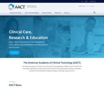 Clintox.org(Official website of the American Academy of Clinical Toxicology (AACT)) Screenshot