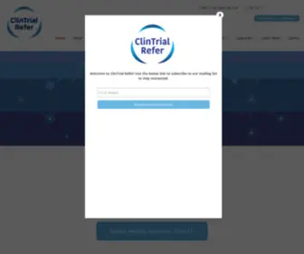 Clintrial.org.au(ClinTrial Refer App connects doctors & patients to recruiting clinical trials) Screenshot