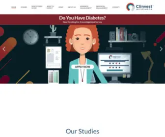 Clinvest.com(Clinical Research in Springfield) Screenshot