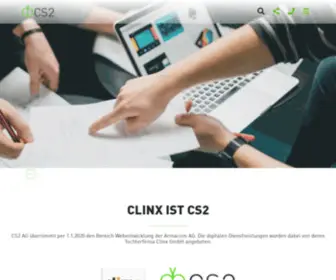 Clinx.ch(CS2 AG übernimmt Tochterfirma von Armacom AG) Screenshot