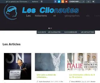 Clionautes.org(Association de Professeurs Histoire Géographie) Screenshot