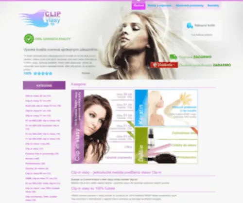 Clip-Vlasy.sk(Predlžovanie vlasov lacně) Screenshot
