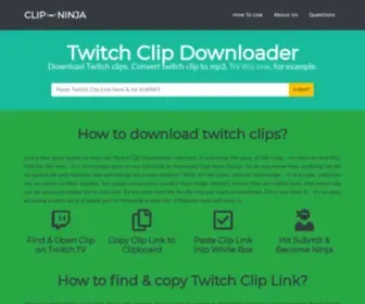 Clip.ninja(Our Twitch Clip Downloader) Screenshot