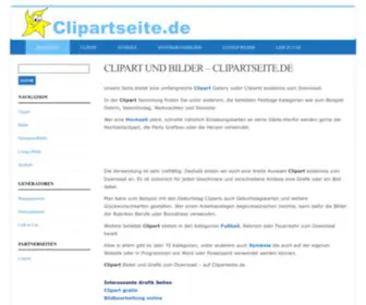 Clipartseite.de(Clipart Bilder und kostenlose Cliparts) Screenshot