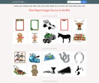 Clipartsign.com(Best Clipart Images and Icons on the Net) Screenshot