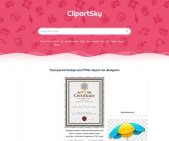 Clipartsky.com(Exclusive transparent background PNG cliparts free download) Screenshot