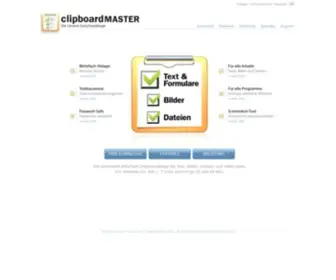 Clipboardmaster.de(Clipboard Master) Screenshot