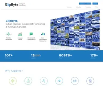 Clipbyte.com(Broadcast Monitoring Services Mumbai) Screenshot