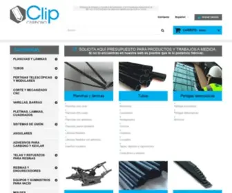 Clipcarbono.com(Tu tienda online de fibra de carbono y kevlar) Screenshot