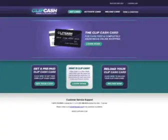 Clipcash.com(CLIP CASH CARD) Screenshot