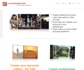 Clipgenerator.com(Easy Video Creation) Screenshot