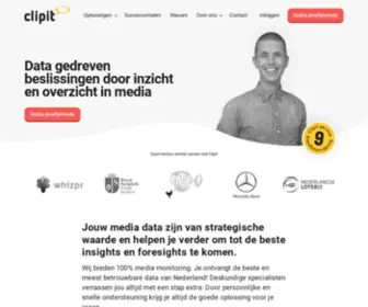 Clipit.nl(Al jouw media prestaties in één dashboard. Clipit) Screenshot