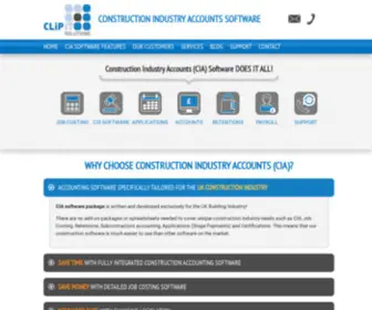 Clipitsolutions.co.uk(Construction Accounting Software) Screenshot