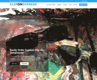 Cliponexpress.com(Custom Made Magnetic Clip On sunglasses) Screenshot