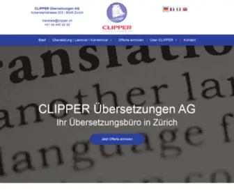 Clipper.ch(CLIPPER Übersetzungen AG) Screenshot