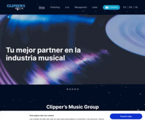 Clippersmusic.org(Clipper’s Music Group) Screenshot