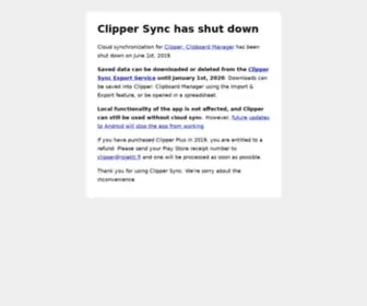 Clippersync.com(Clipper Sync has shut down) Screenshot