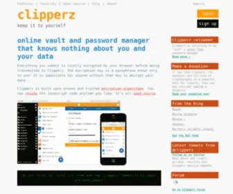 Clipperz.com(Online password manager and digital vault) Screenshot