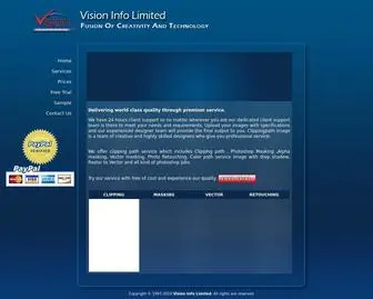 Clippingpathimage.com(Vision Info System) Screenshot