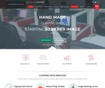 Clippingpathking.com(Clipping path service) Screenshot