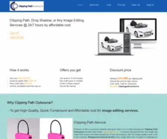 Clippingpathoutsource.com(Clipping Path) Screenshot