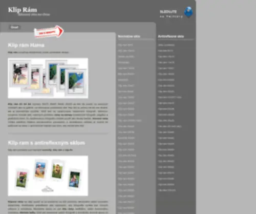 Clipram.sk(Rámy na fotografie predaj online 55 druhov) Screenshot