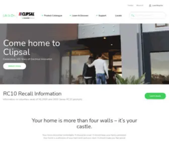 Clipsal.co.nz(Clipsal supply innovative residential and commercial electrical products and solutions) Screenshot