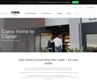 Clipsal.com.au(Clipsal supply innovative residential and commercial electrical products and solutions) Screenshot