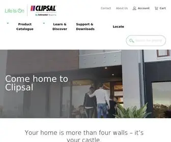 Clipsal.com(Innovative Electrical Products & Solutions) Screenshot
