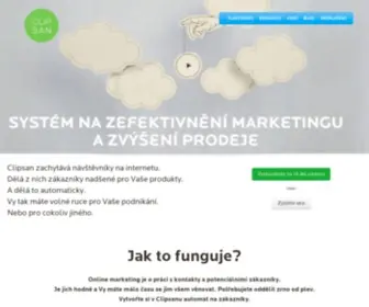 Clipsan.com(Platforma pro zefektivnění marketingu a zvýšení prodeje) Screenshot