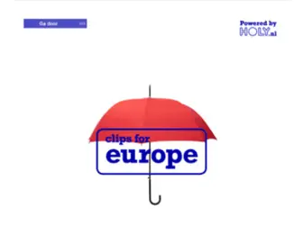 Clipsforeurope.eu(Clips for Europe Home) Screenshot