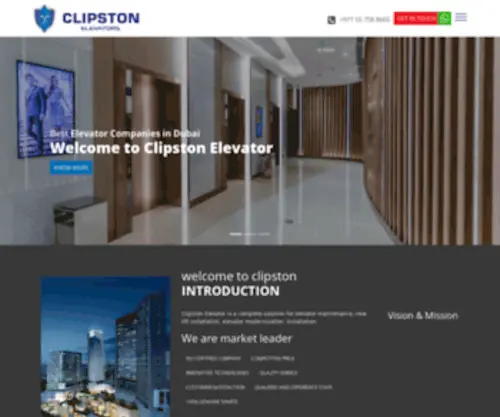 Clipstonelevator.com(Elevator Companies in Dubai) Screenshot