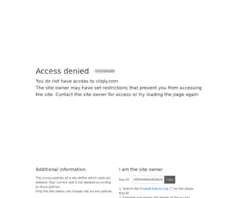 CliqLY.com(Welcome) Screenshot