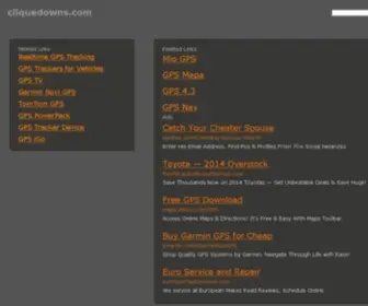 Cliquedowns.com(Clique Downs) Screenshot