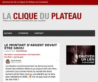 Cliqueduplateau.com(Ce n’es) Screenshot