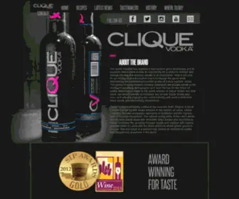 Cliquevodka.com(Luxury Black Bottle Vodka) Screenshot