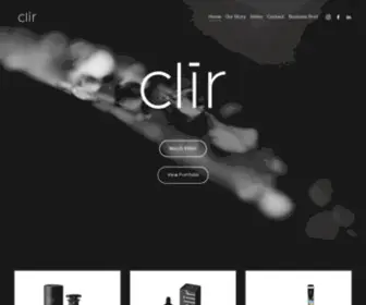 Clirlife.com(Clir is a premium cannabis company) Screenshot