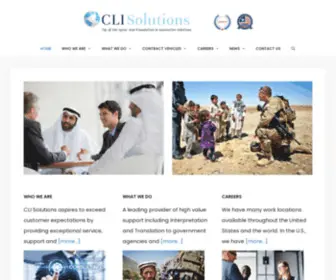 Clisolutions.com(Tip of the Spear and Foundation in Innovative Solutions) Screenshot